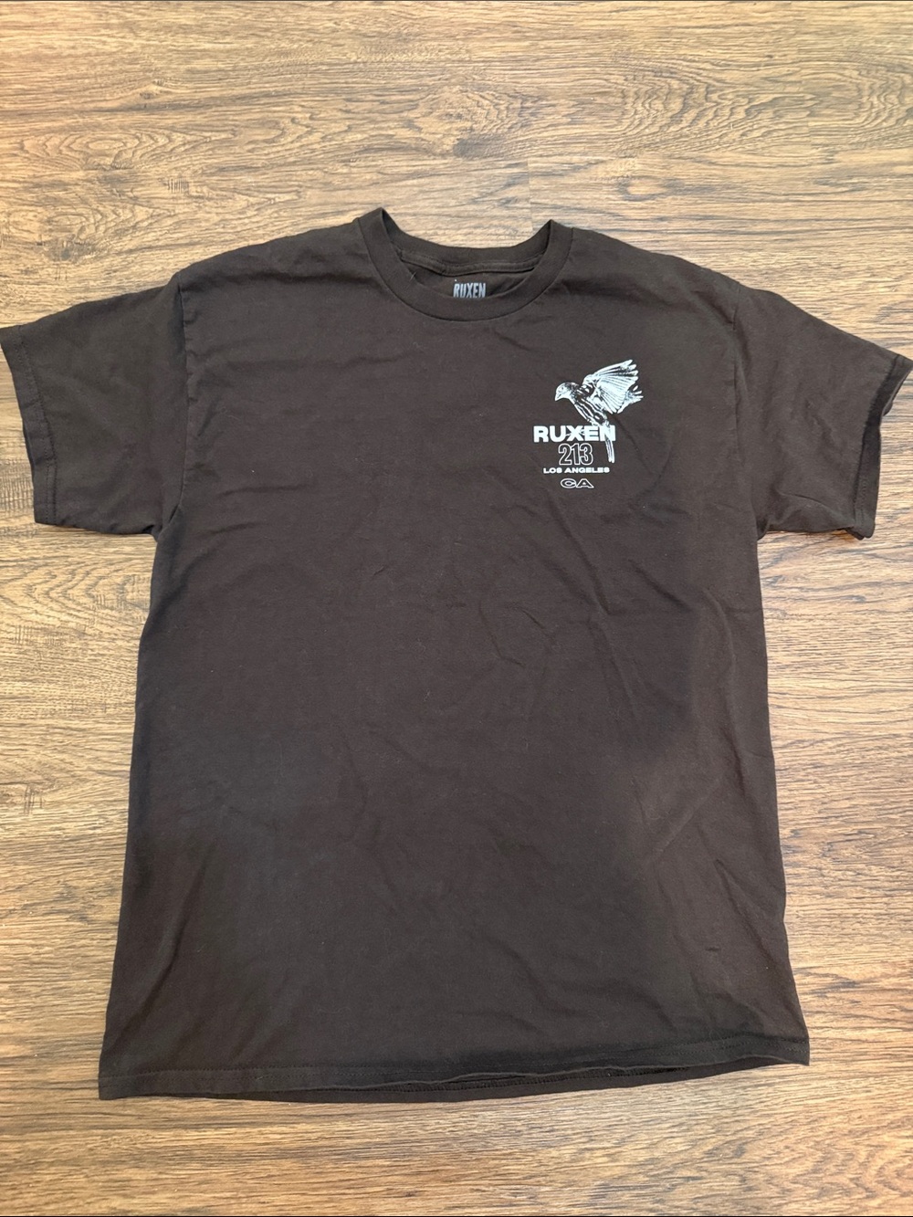 Ruxen 213 Los Angeles Black Short-Sleeve Graphic Tee